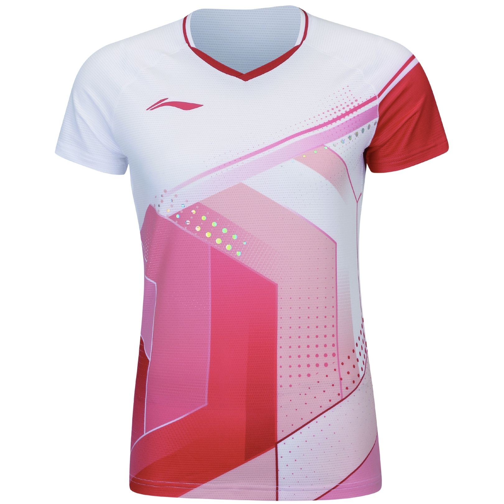 Li-Ning AAYS054-1 Women T-Shirt Mirror National White 8018