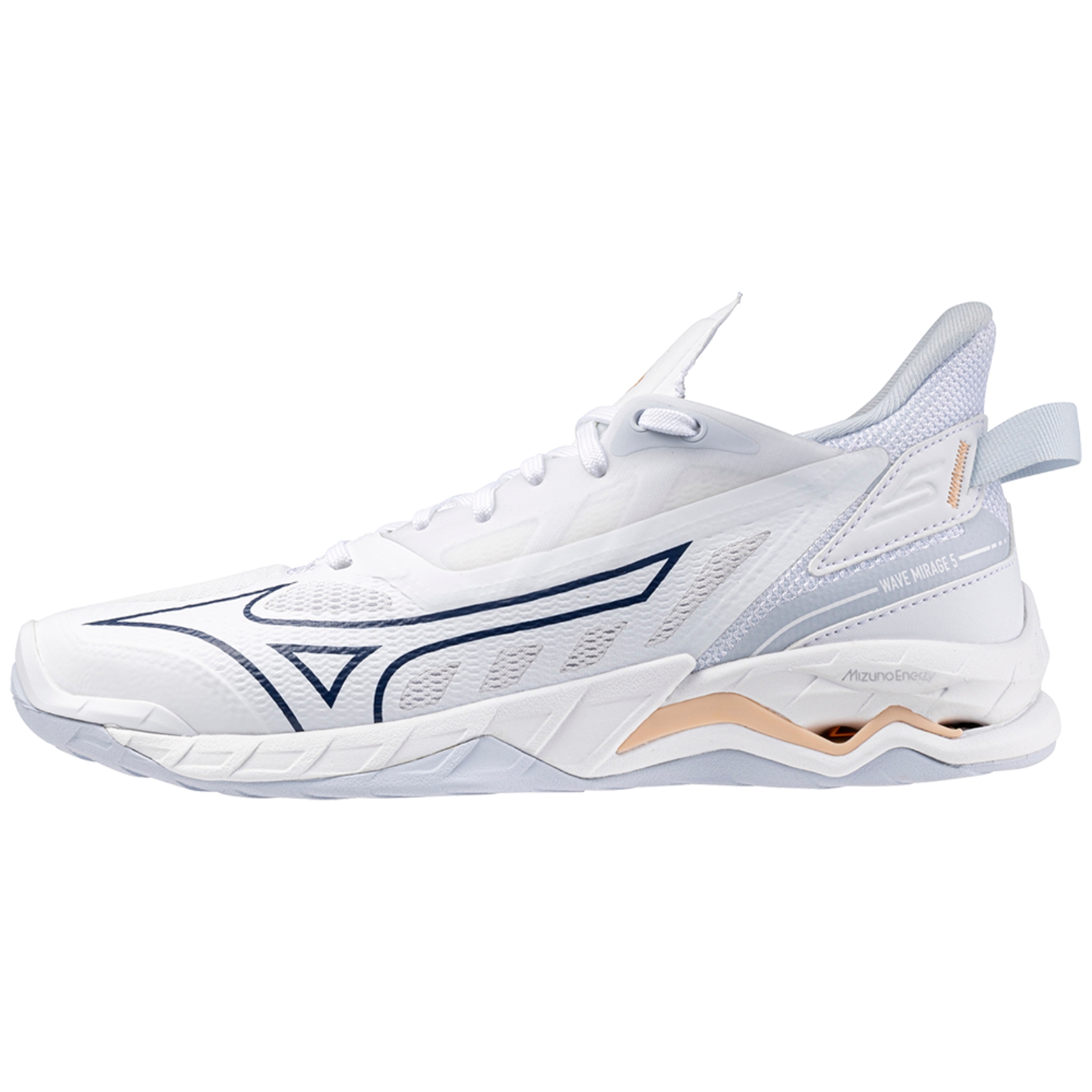 Mizuno Wave Mirage 5 Women White/Navy Peony 4745