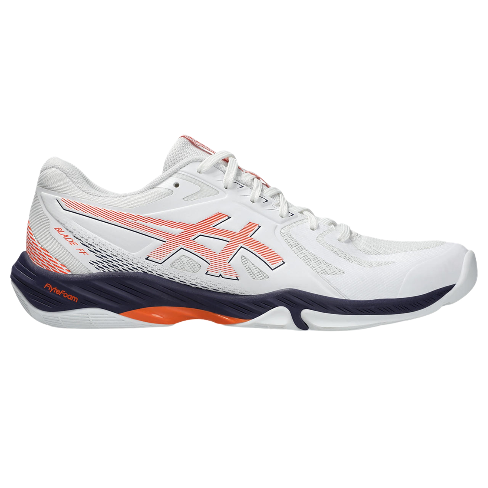 Asics Blade FF Badmintonsko - White/Nova Orange