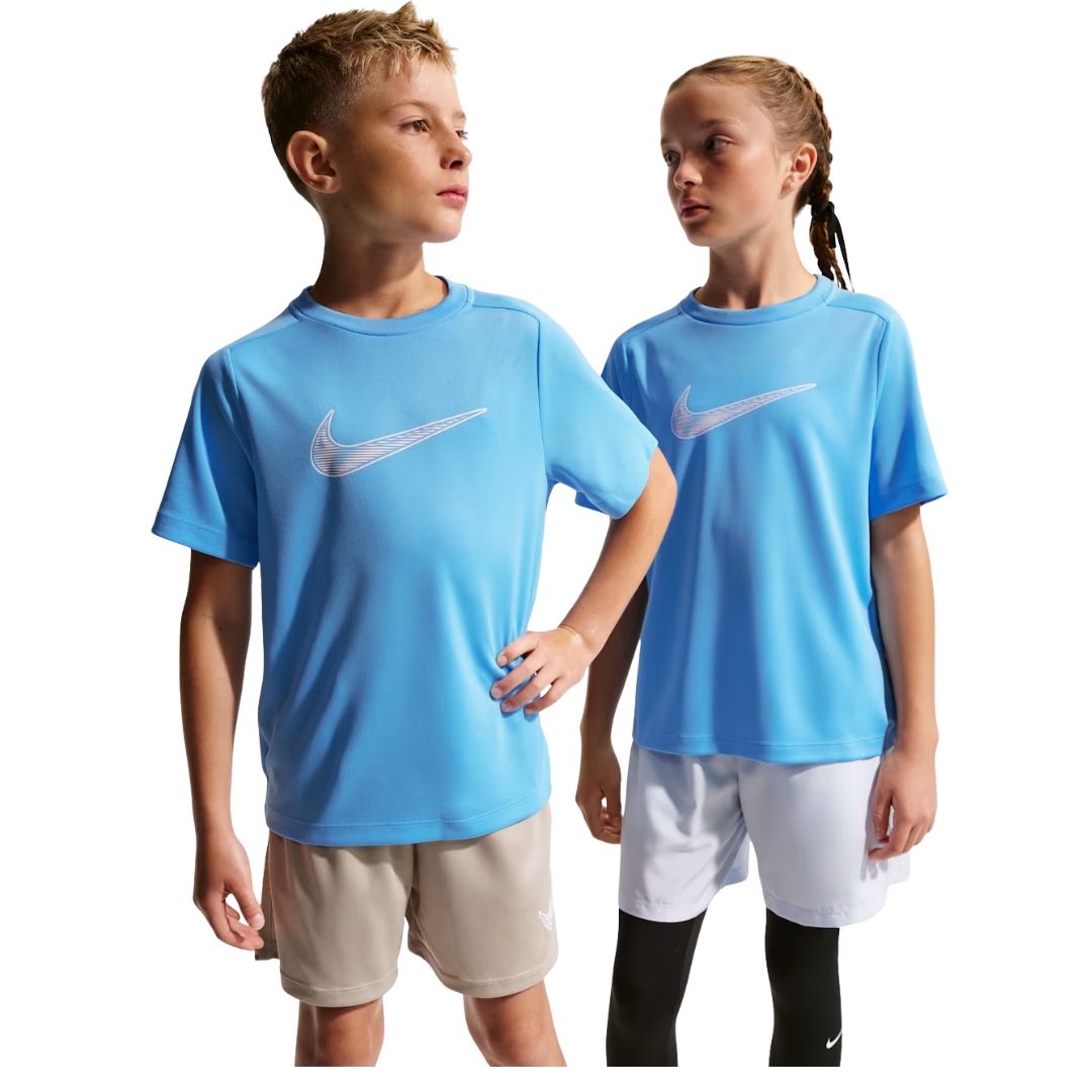 Nike Dri-FIT Multi - Børn T-shirt - Blå - 8-10 år