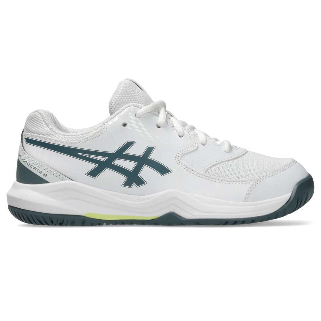 Asics Gel-Dedicate 8 GS White/Ironclad - Tennis sko