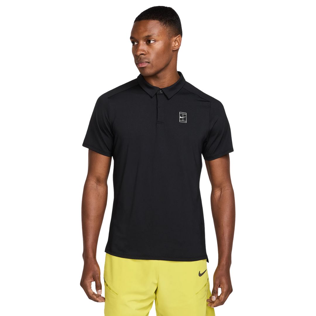 Nike Court Advantage Dri-FIT Polo Black - Tennis tøj
