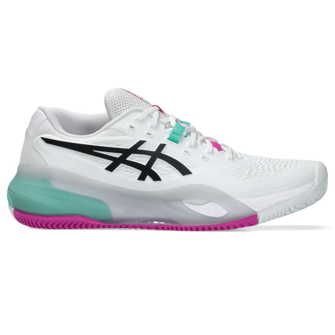 Asics Gel-Resolution X Clay - Tennissko - Hvid/Aurora Green