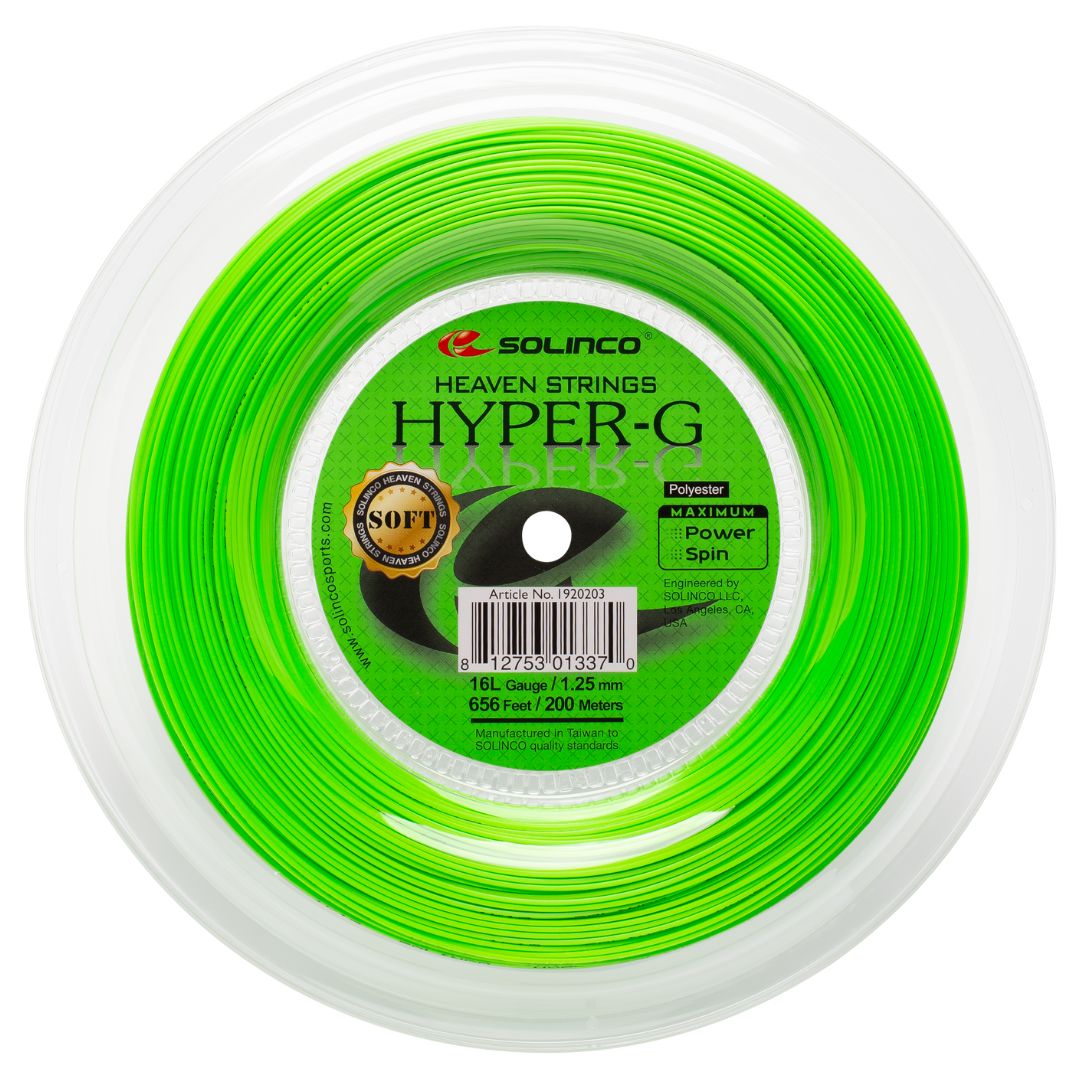 Solinco Hyper-G Soft 200M Hyper Green - Tennisstrenge