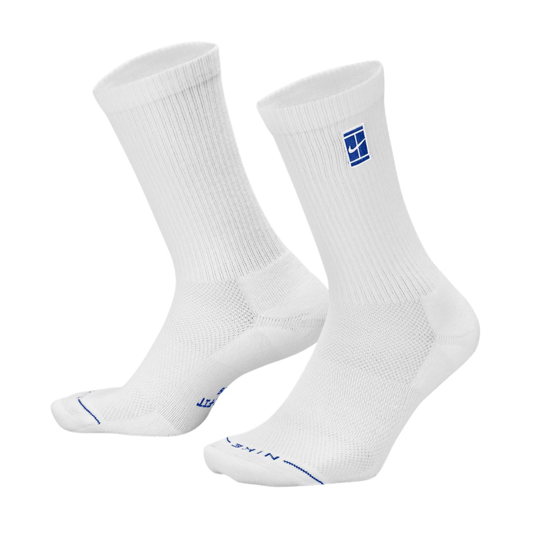 Nike Everyday Elevated Crew Socks 3-Pack White/Multi - Tennis tøj - Tennis strømpe