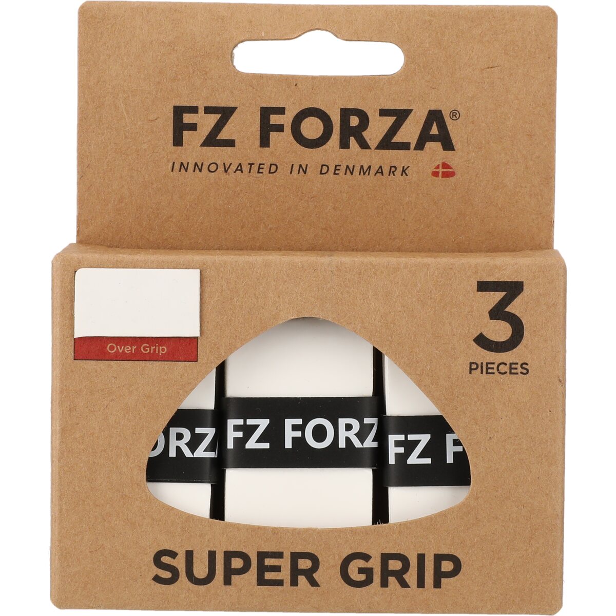 Forza Super Grip 3-Pack White - Badminton greb
