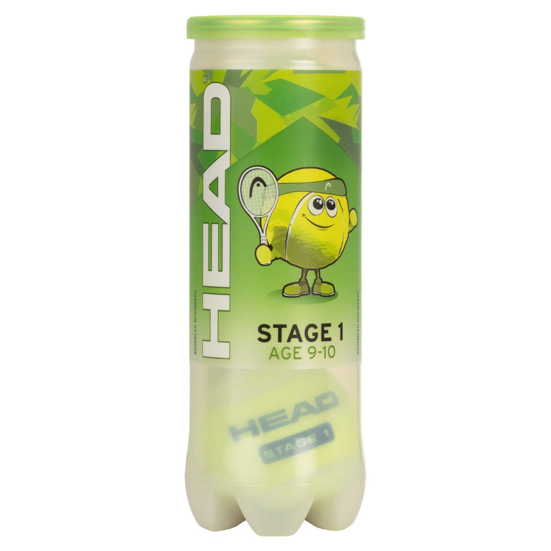 Head Stage 1 Green 3 stk. - Tennisbolde