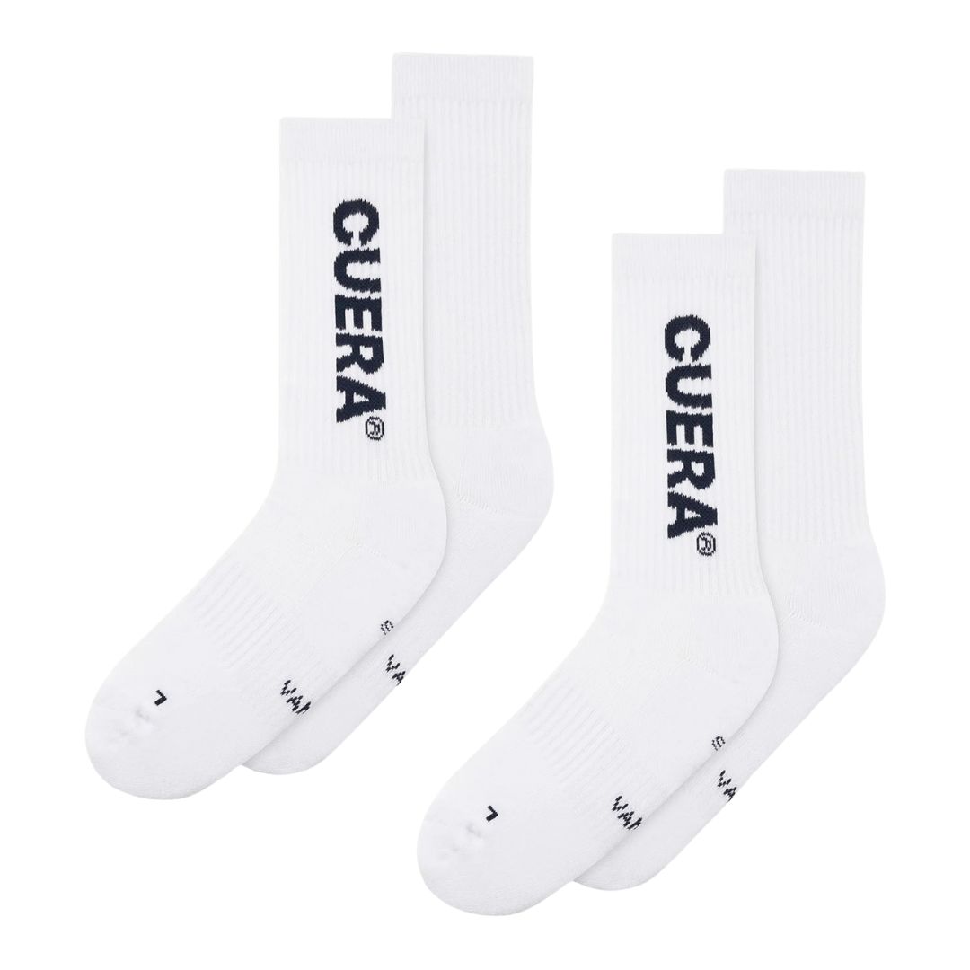 Cuera Padel Socks 2-Pack White/Walnut