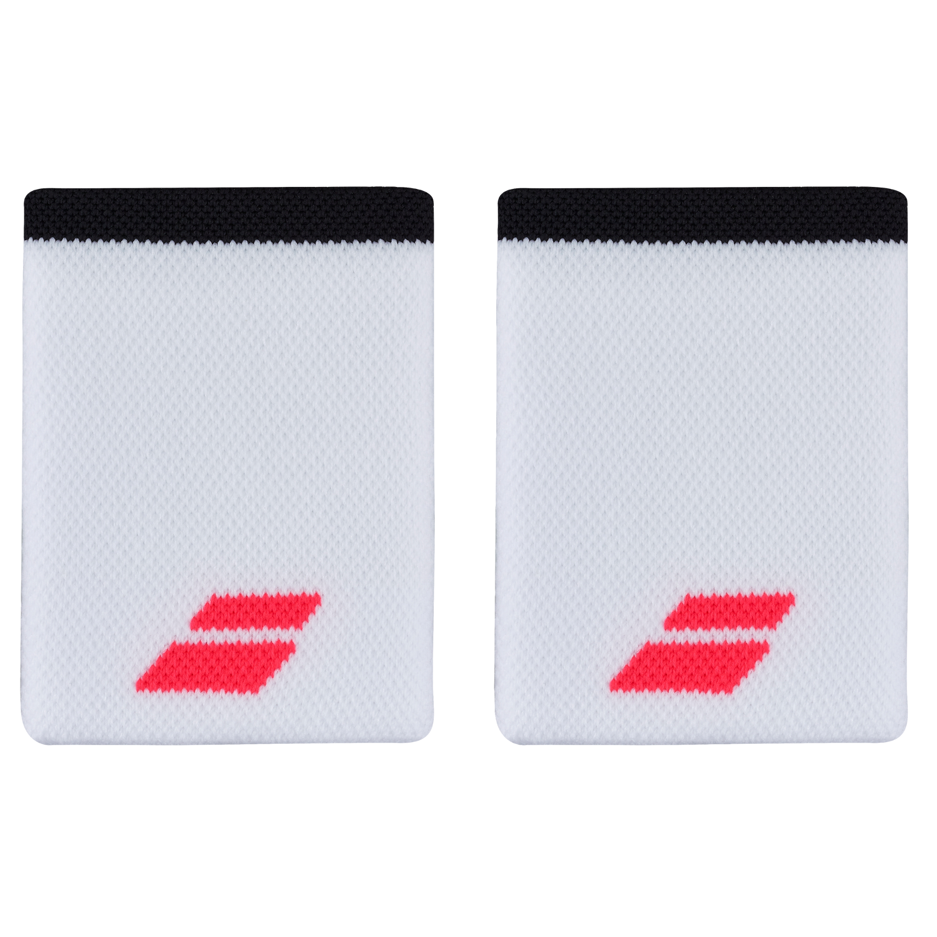 Babolat Logo Jumbo Wristband 2-pak - White/Strike Red