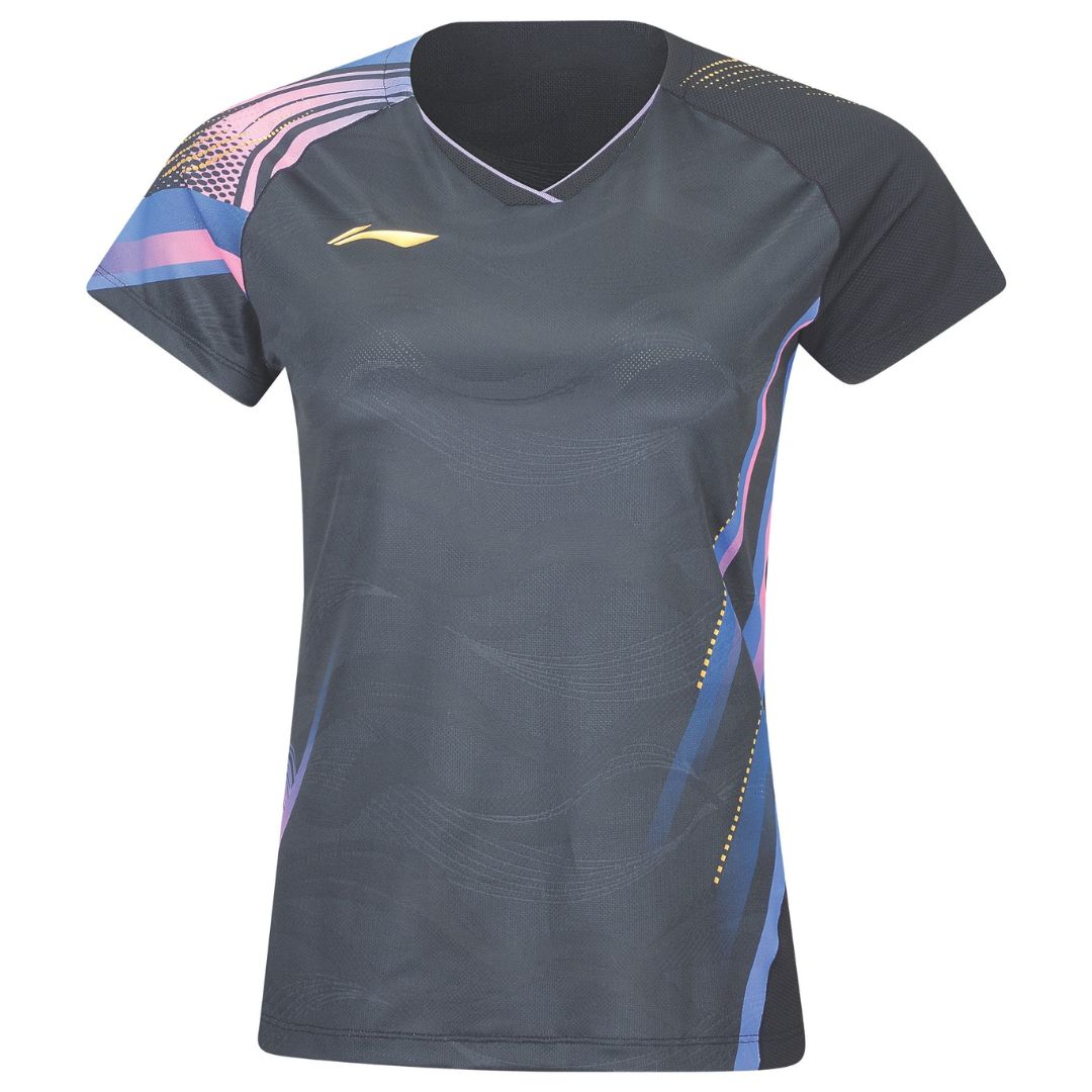Li-Ning AAYV146-1 Side Effect Women T-shirt Black