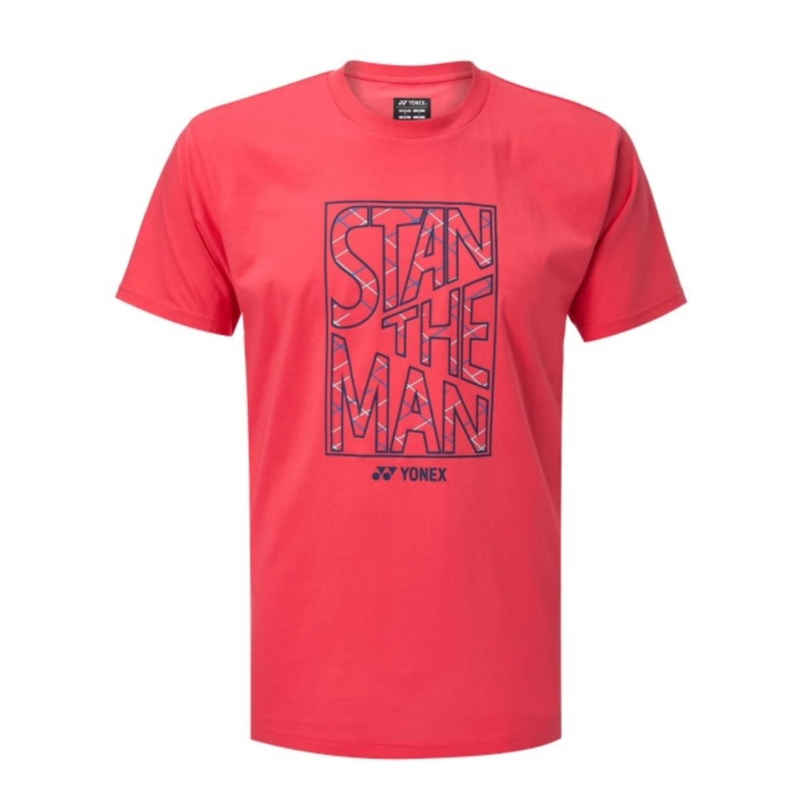Yonex Mens T-shirt 16492EX Coral Red 12049