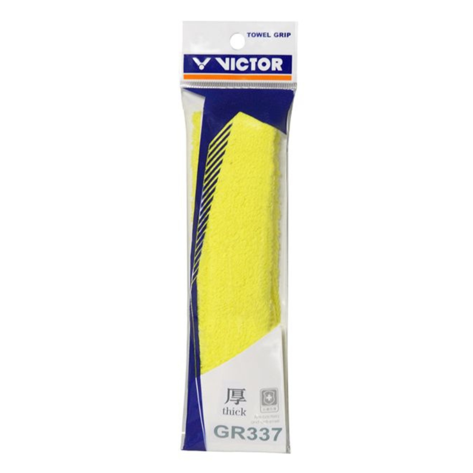 Victor GR337 Towel Grip Yellow - Badminton greb