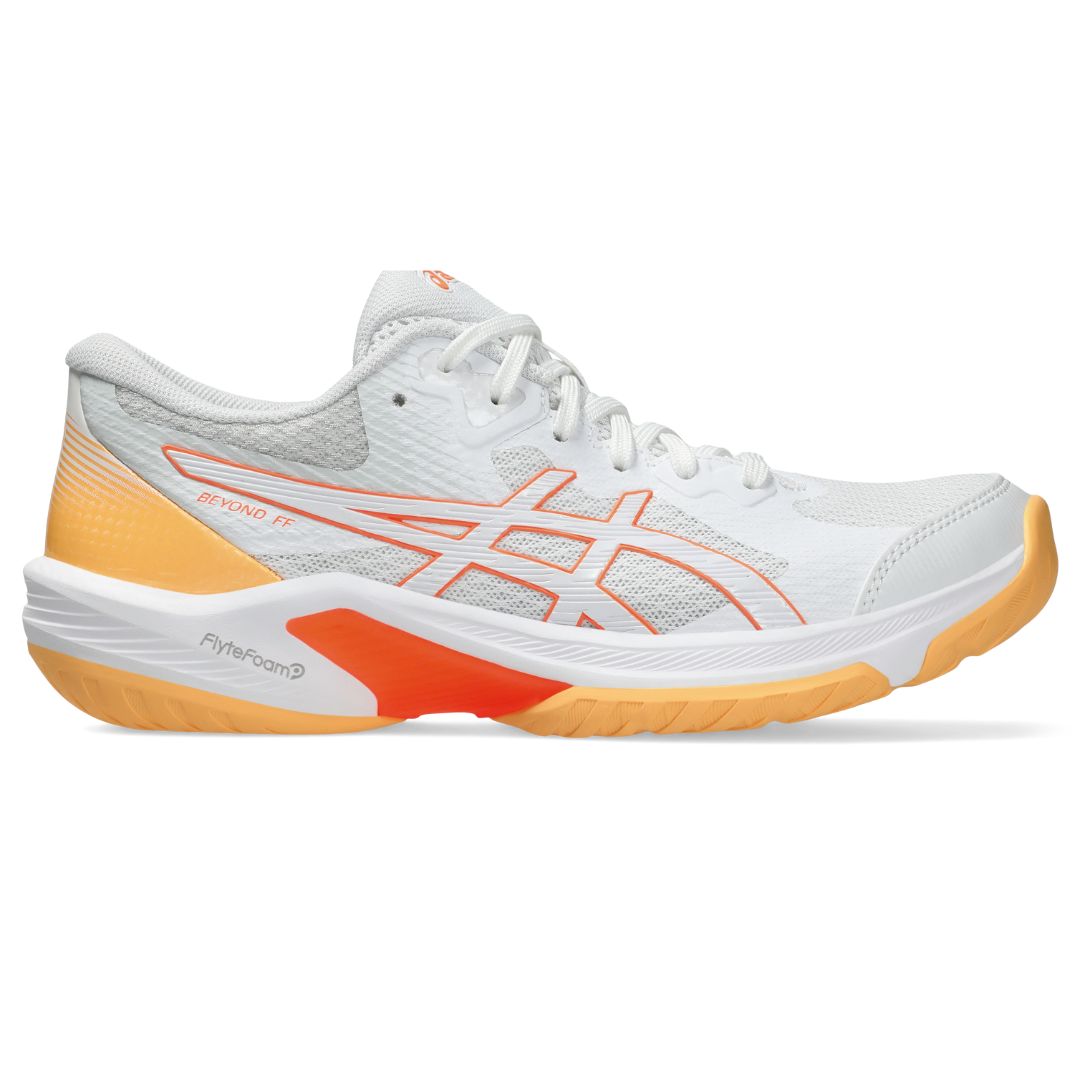 Asics Beyond FF Dame Badmintonsko - White/Vivid Coral