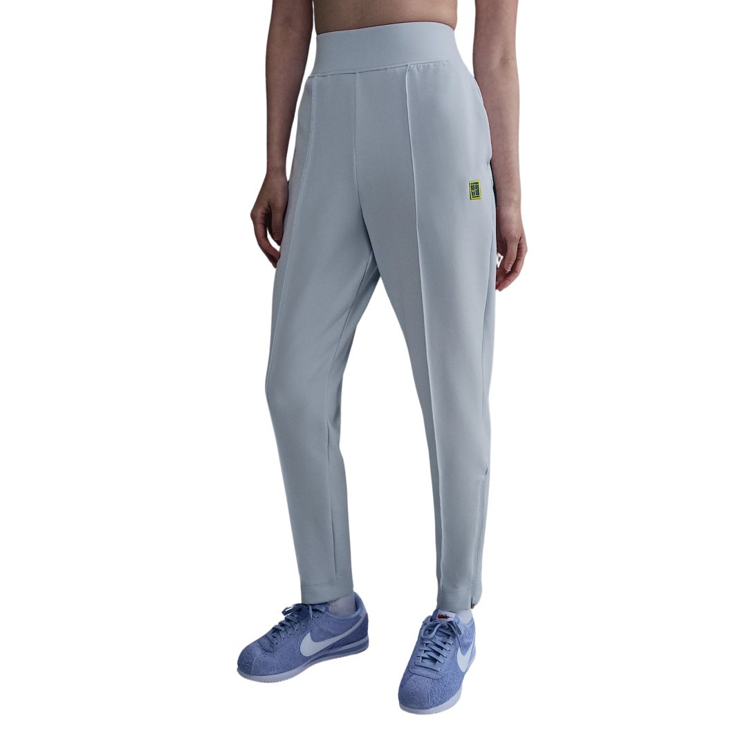 Nike Court Women Dri-FIT Knit Tennis Trousers Football Grey - Tennis tøj - OUTLET