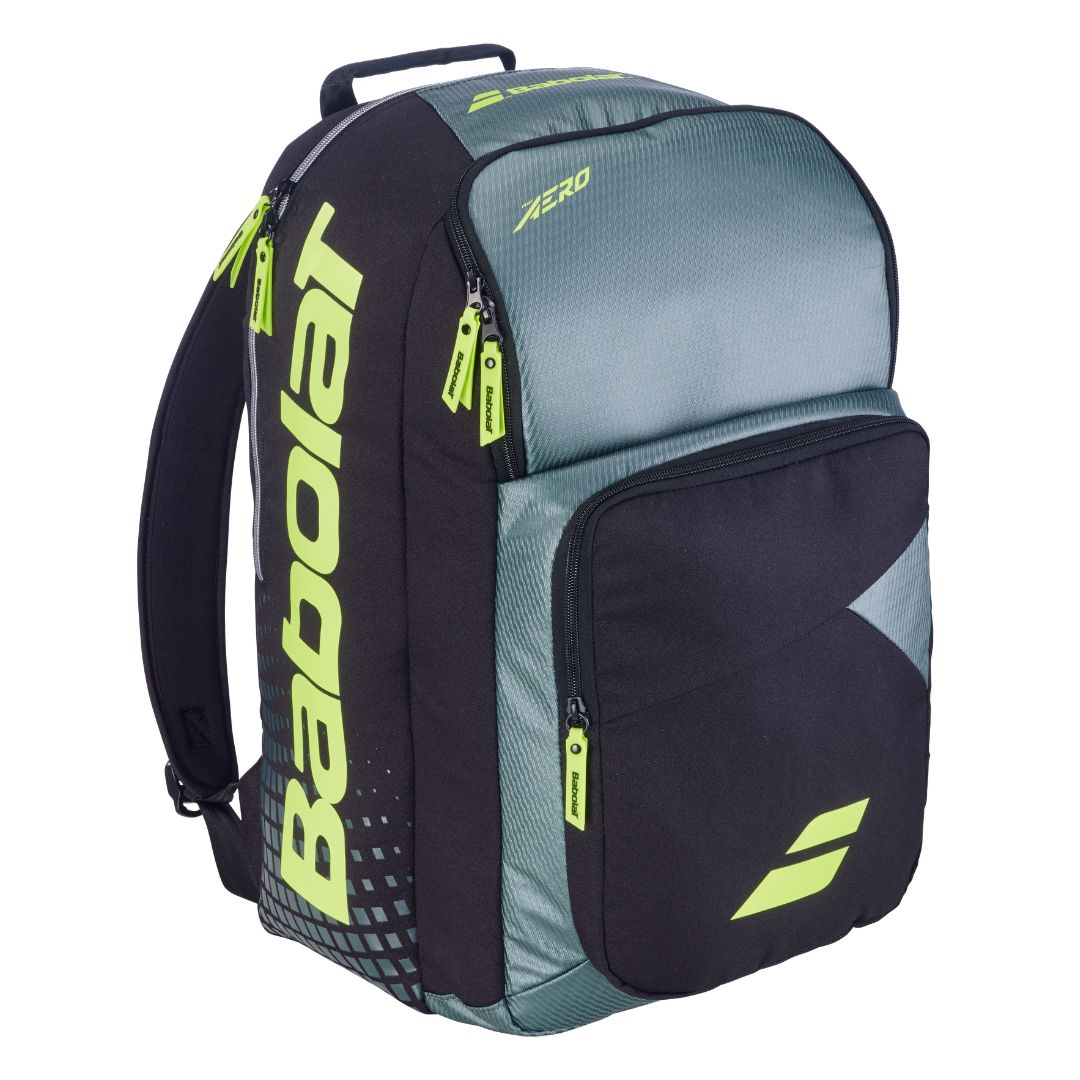 Babolat Backpack Pure Aero Grey/Black/Yellow - Tennis Taske