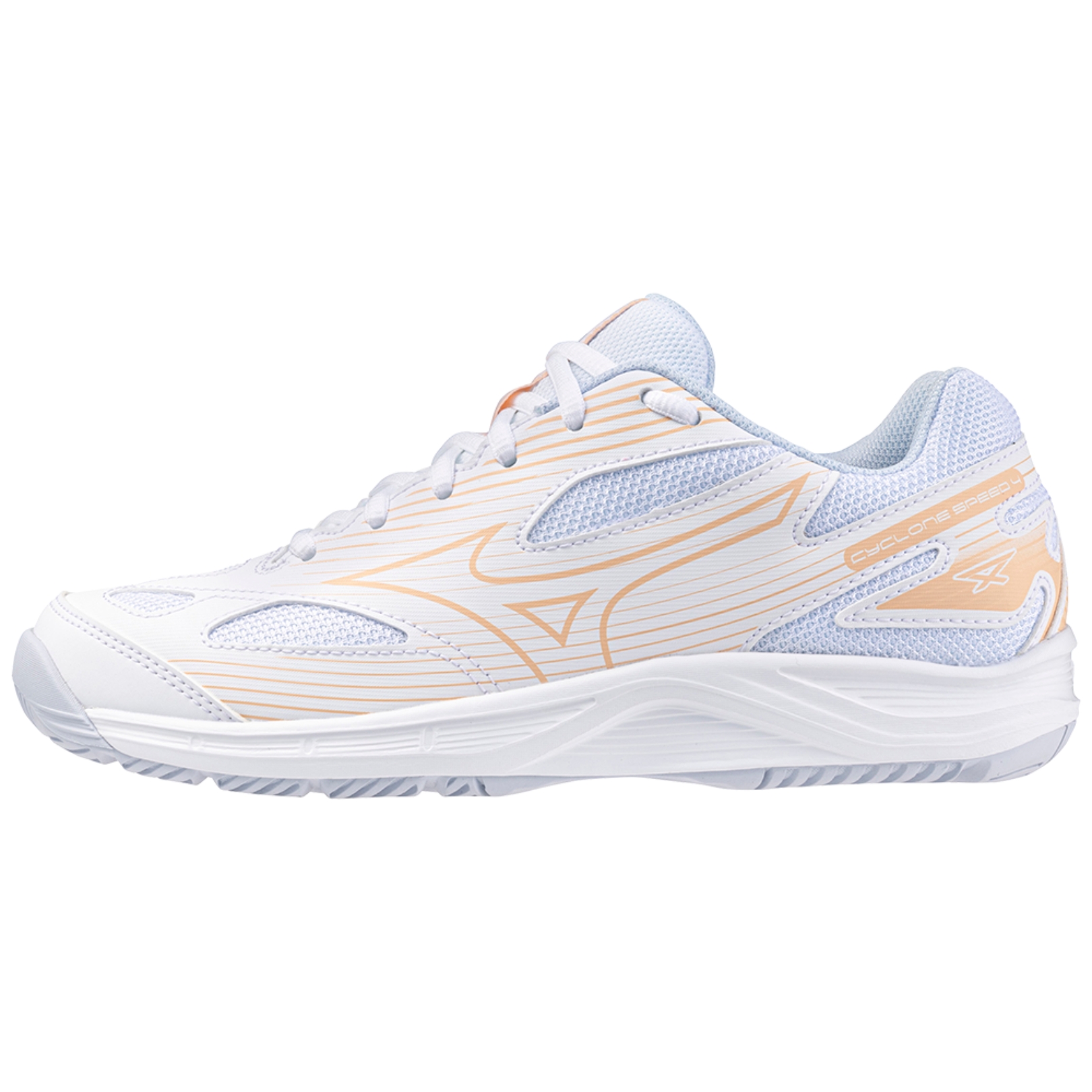 Mizuno Cyclone Speed 4 Women White/Peach Parfait 4685