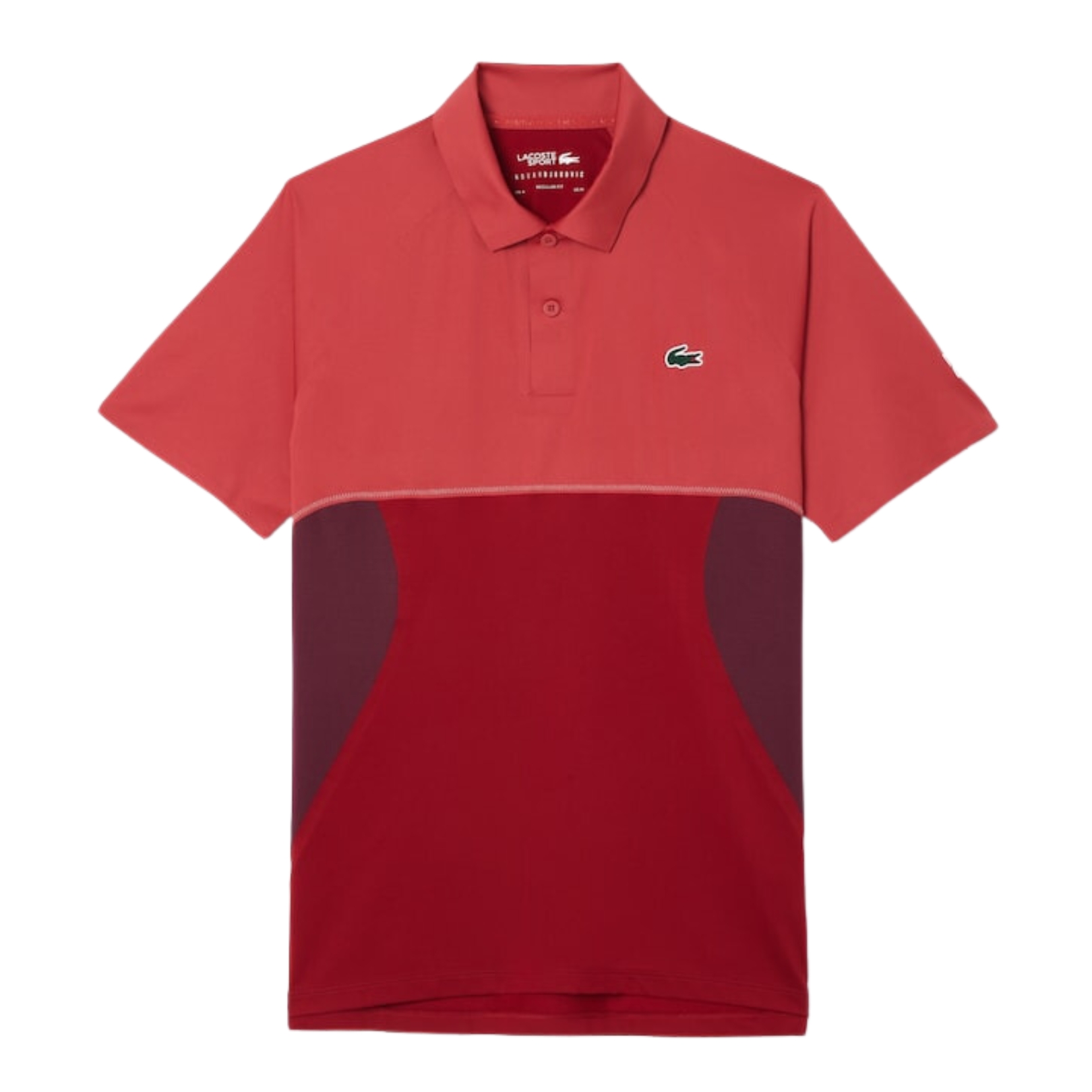 Lacoste Tennis x Novak Djokovic Ultra-Dry Polo Shirt Pink/Bordeaux 5352
