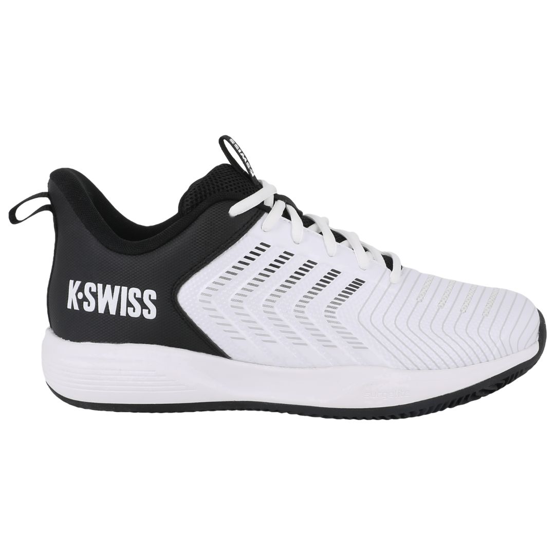 K-Swiss Ultrashot Light Clay White/Black - Tennis sko
