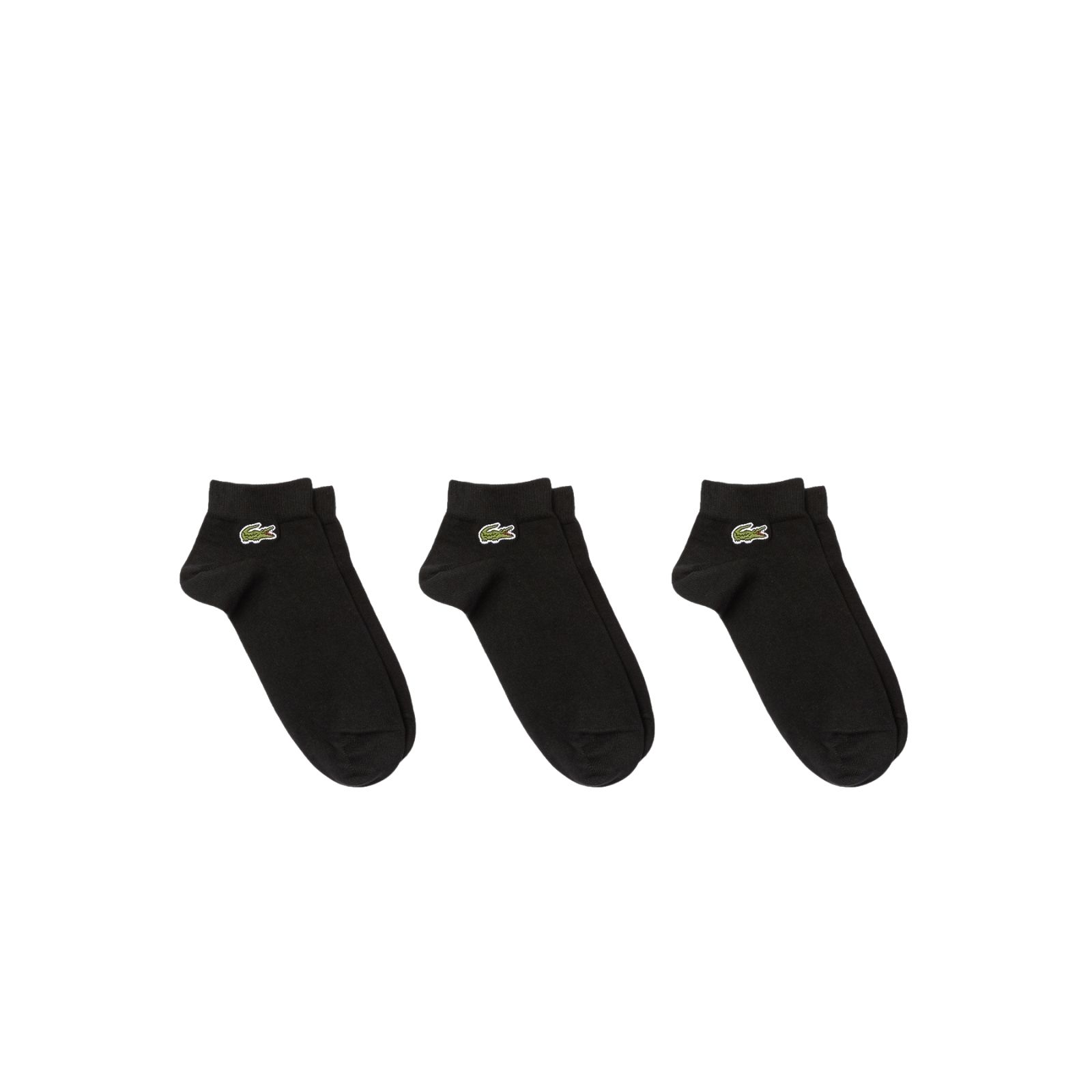 Lacoste Sport Low-Cut Cotton Strømper 3-Pak - Sort