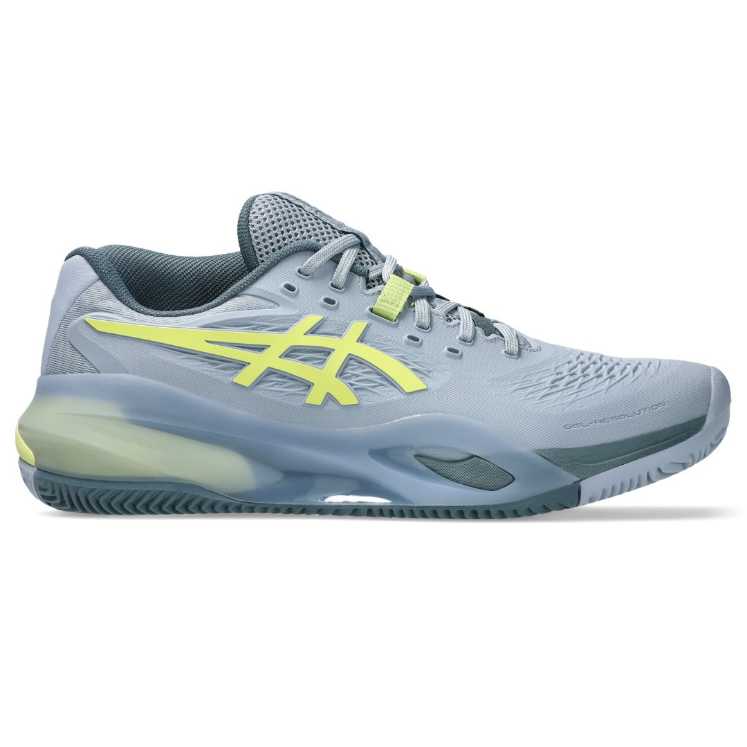 Asics Gel-Resolution X Clay - Tennissko - Grey Blue/Pistachio