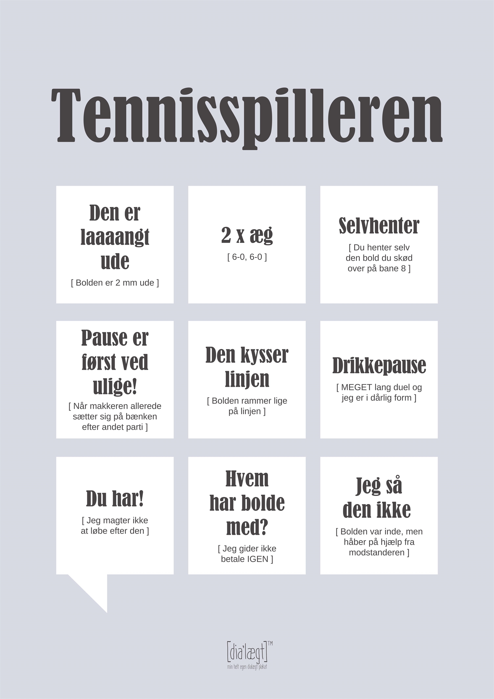 Poster Tennisspelaren