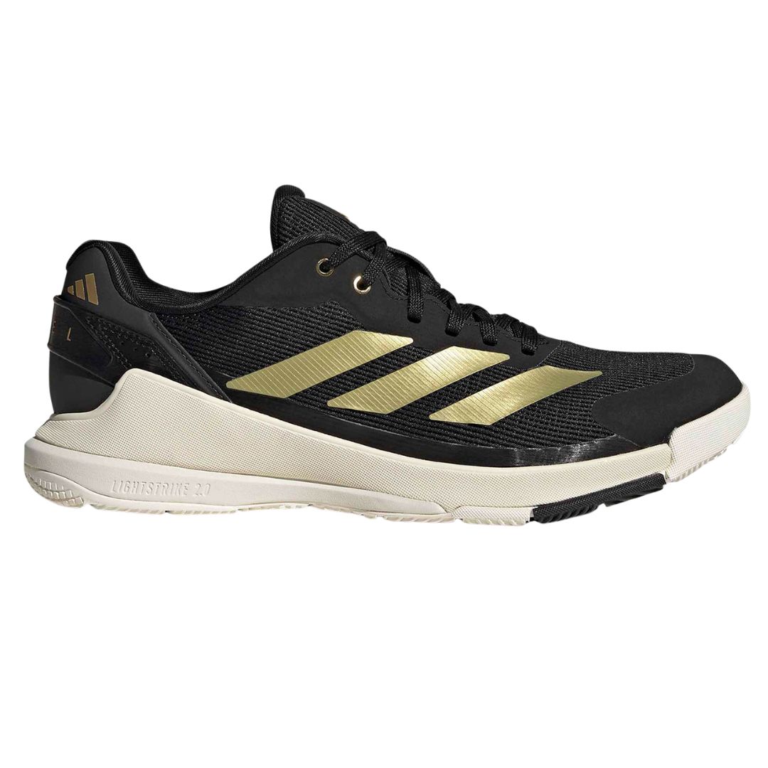 Adidas Crazyquick LS - Herre Padelsko - Hvid/Sort/Guld - 41 1/3