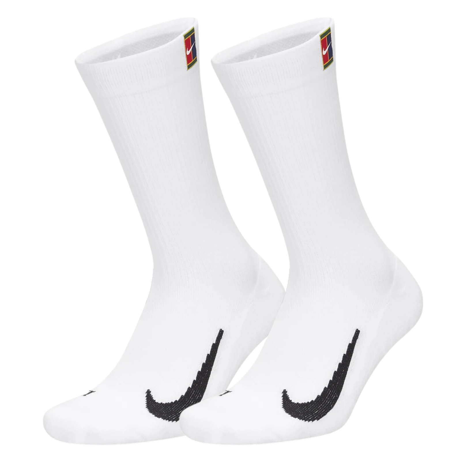 Nike Court Multiplier Cushioned Crew Socks 2-Pack White 3955