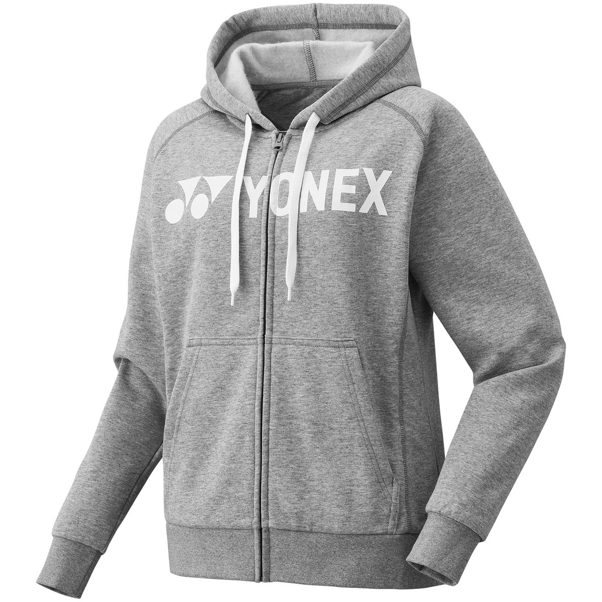 Yonex YW0018EX Full Zip Club Team Dame Hoodie - Grå