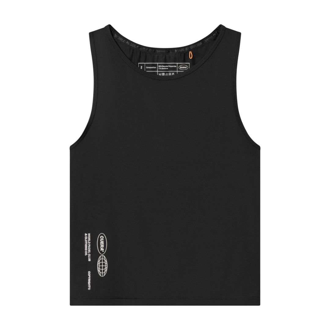 Cuera Oncourt Cropped Tank Top Women - Black