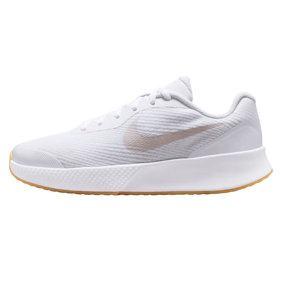 Nike Vapor Lite 3 Women HC White/Light Brown - Tennis sko