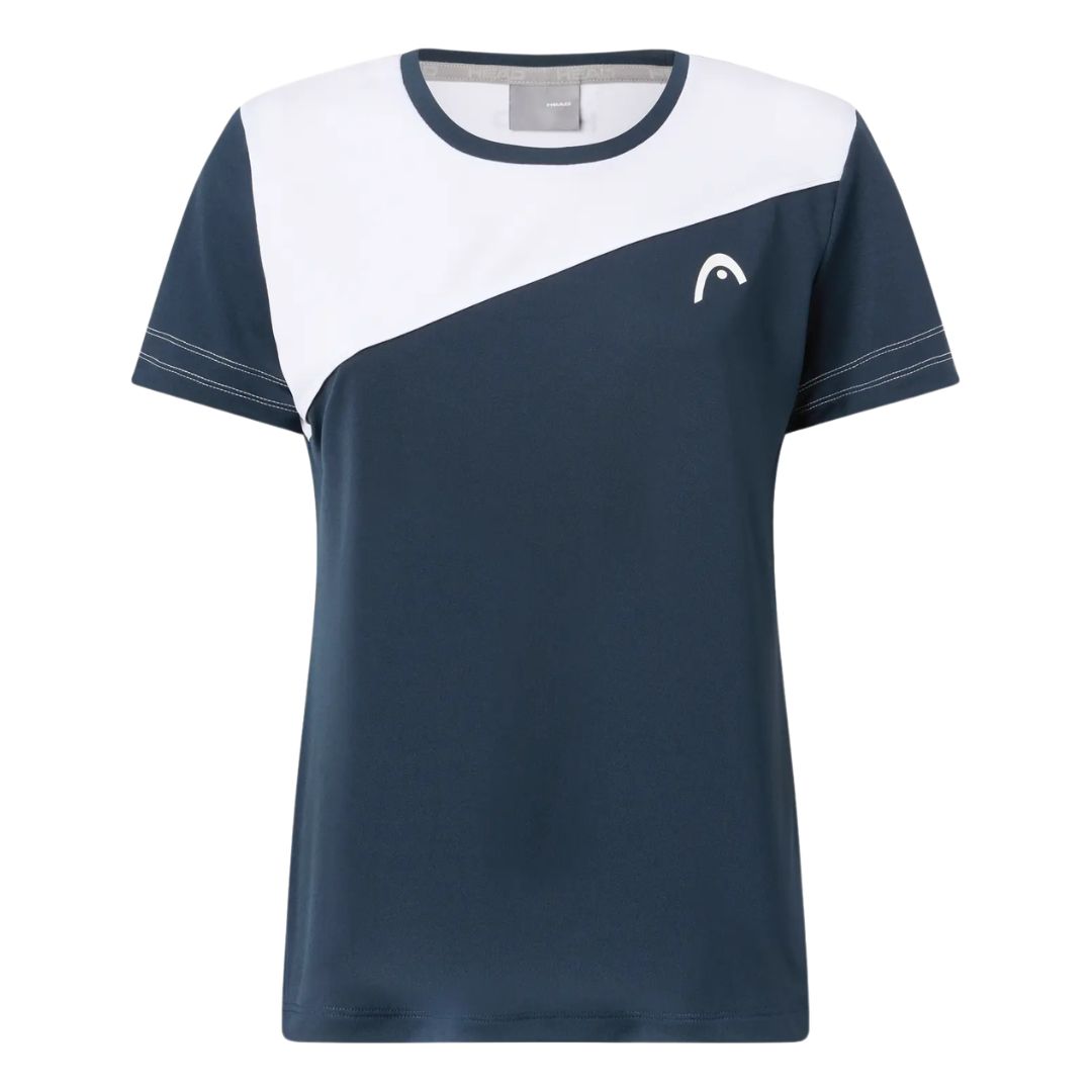 Head Tie-Break - Dame T-shirt - Blå/Hvid - L