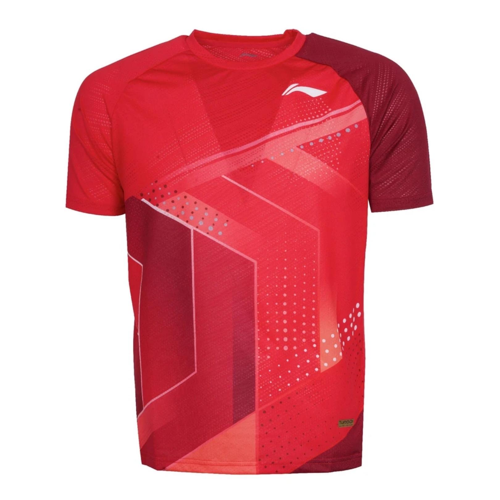 Li-Ning AAYS011-2 T-shirt National Red 7407