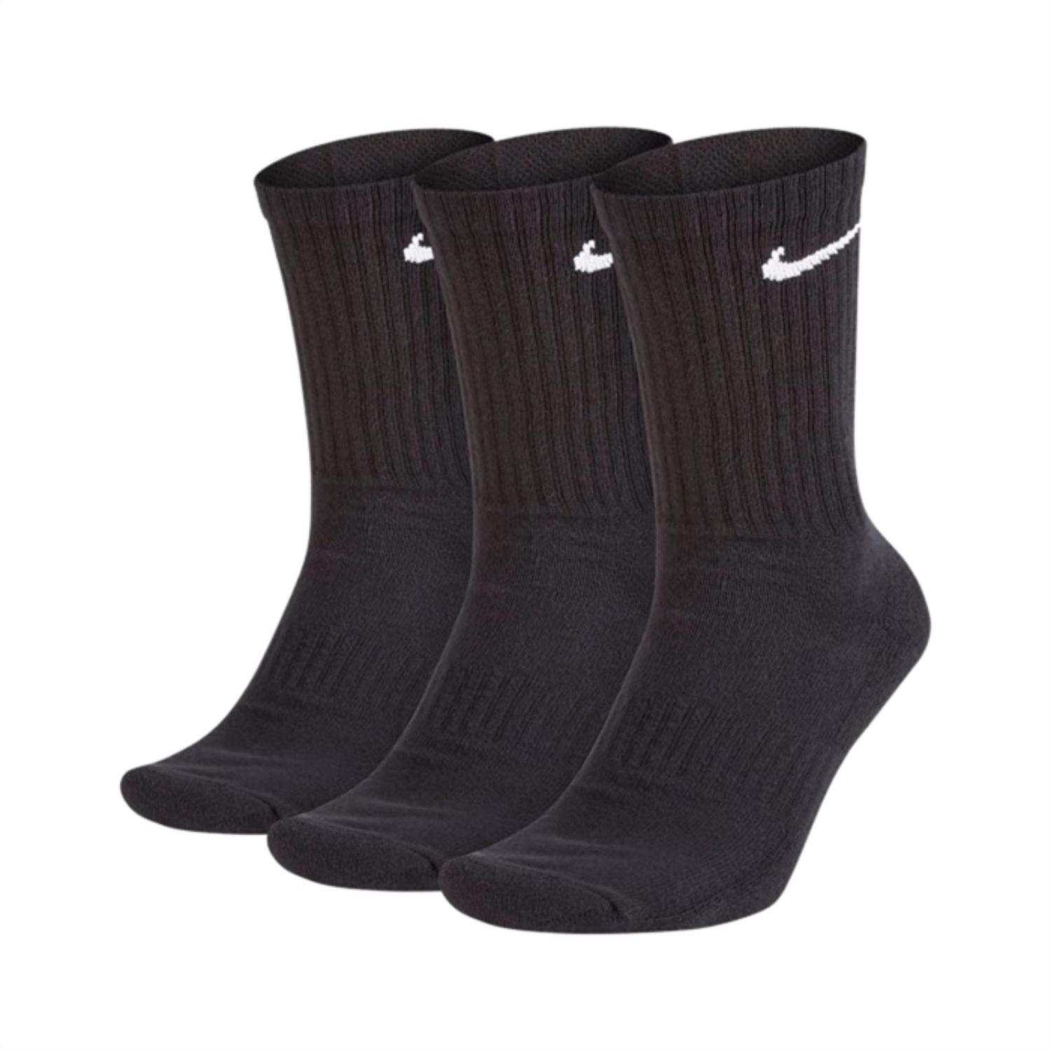 Nike Everyday Crew Strumpor 3-pack Svart