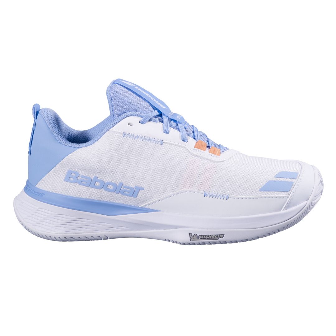 Babolat SFX Evo Women White/Forever Blue - Tennis sko