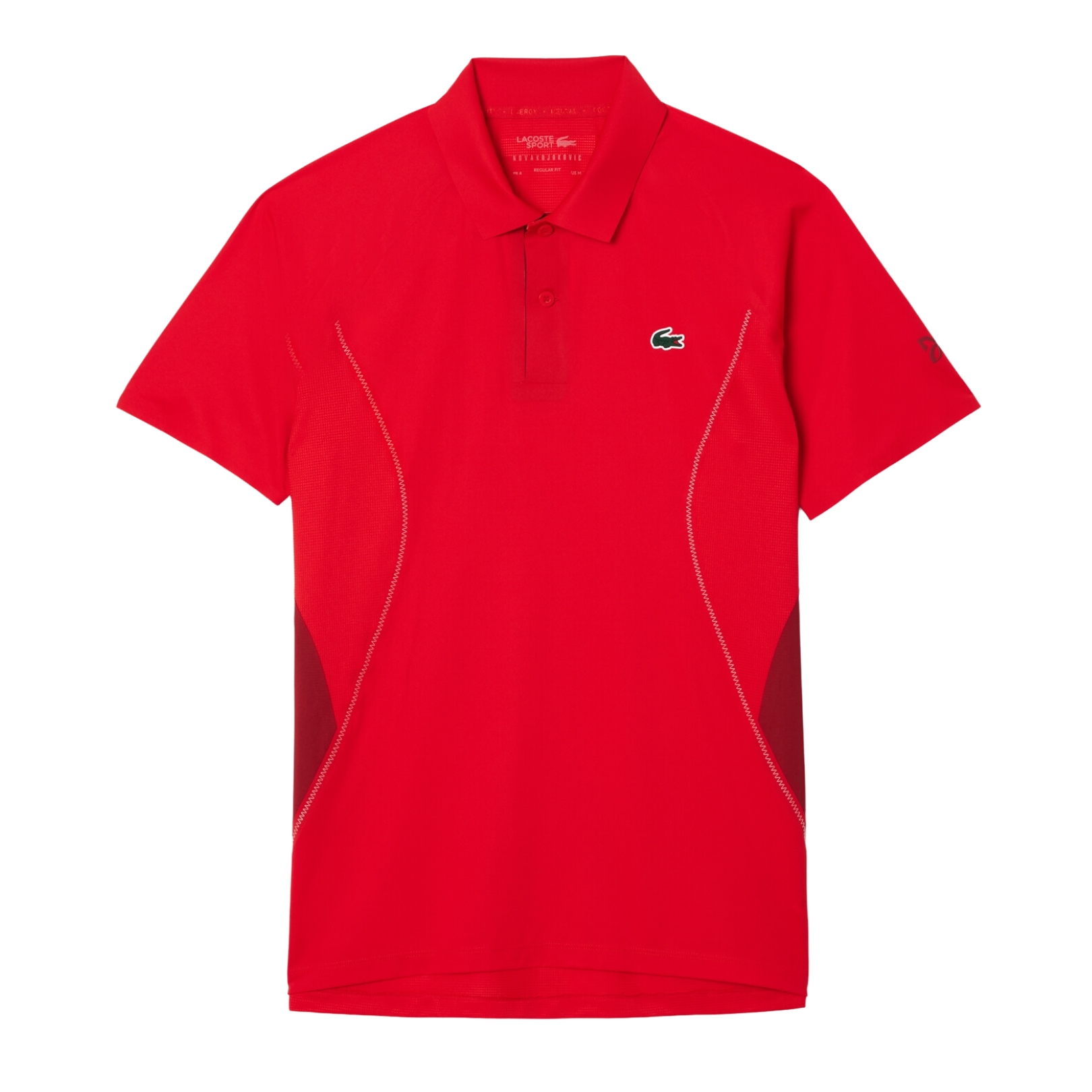 Lacoste Tennis x Novak Djokovic Ultra-Dry Polo Shirt Red Currant 5422