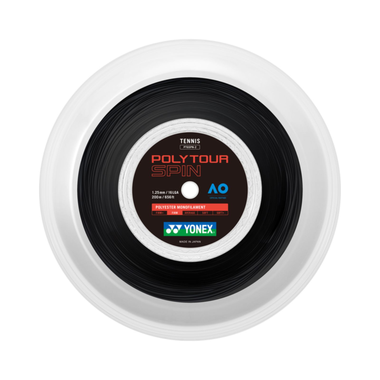 Yonex Polytour Spin 200 M Black 1916