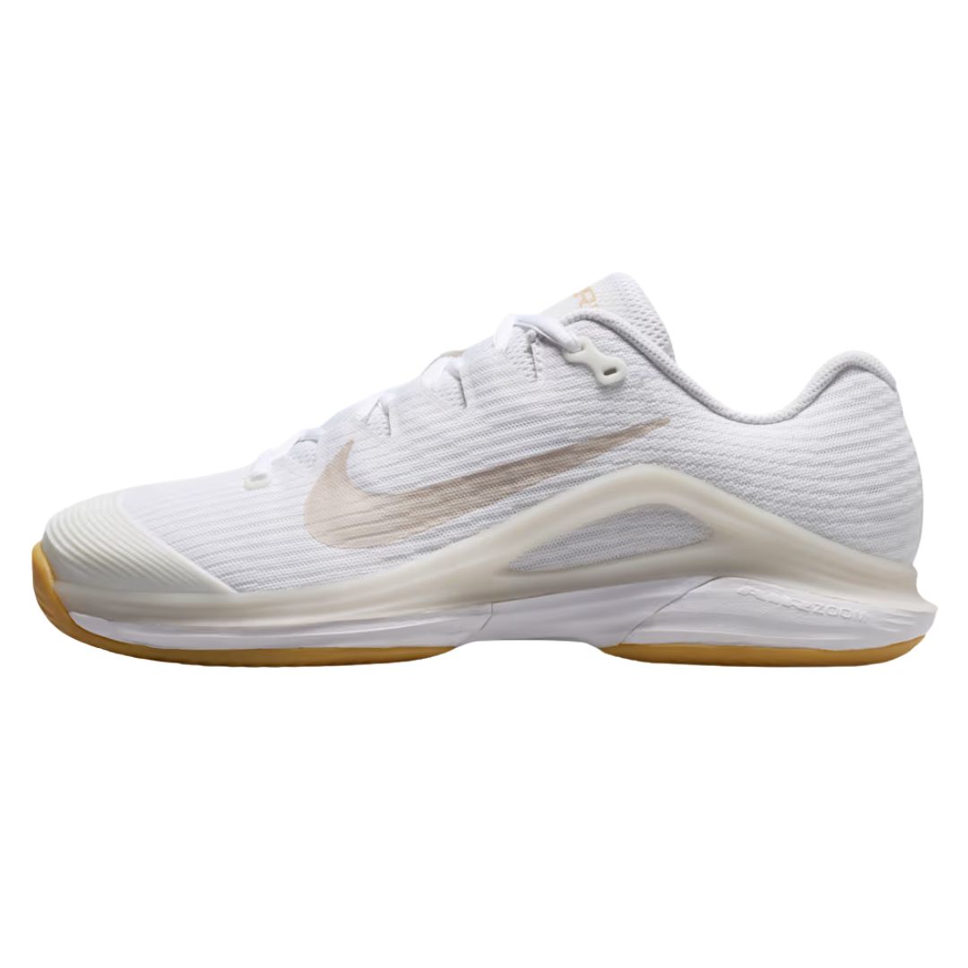 Nike Vapor 12 Women HC White/Light Brown - Tennis sko