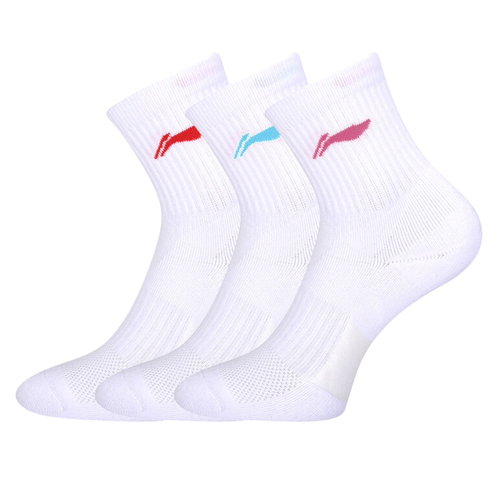 Li-Ning AWTS005-2 Short Socks 3-Pack White 4789