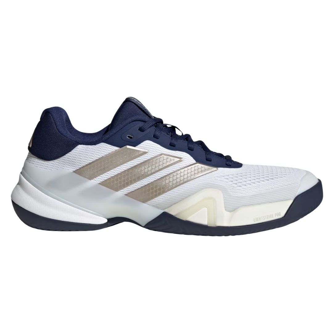 Adidas Barricade 14 Clay Cloud White/Cyber Metallic/Dark Blue - Tennis sko