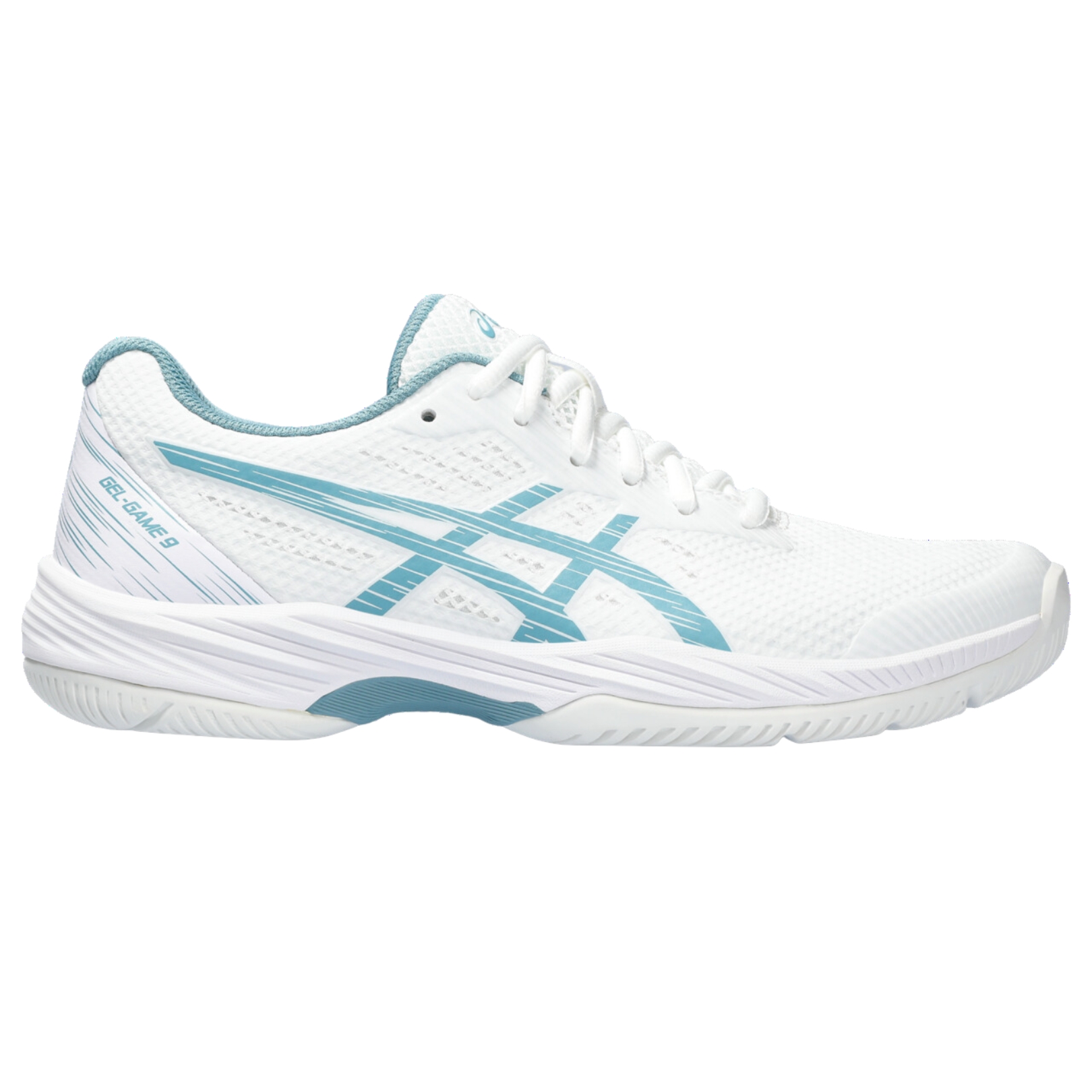 Asics Gel-Game 9 Women White/Gris Blue 9342