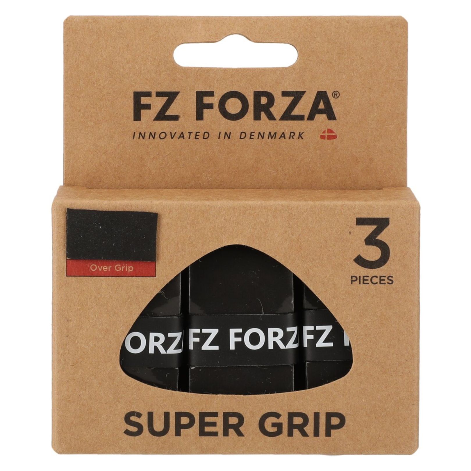 Forza Super Grip 3-Pack Black - Badminton greb