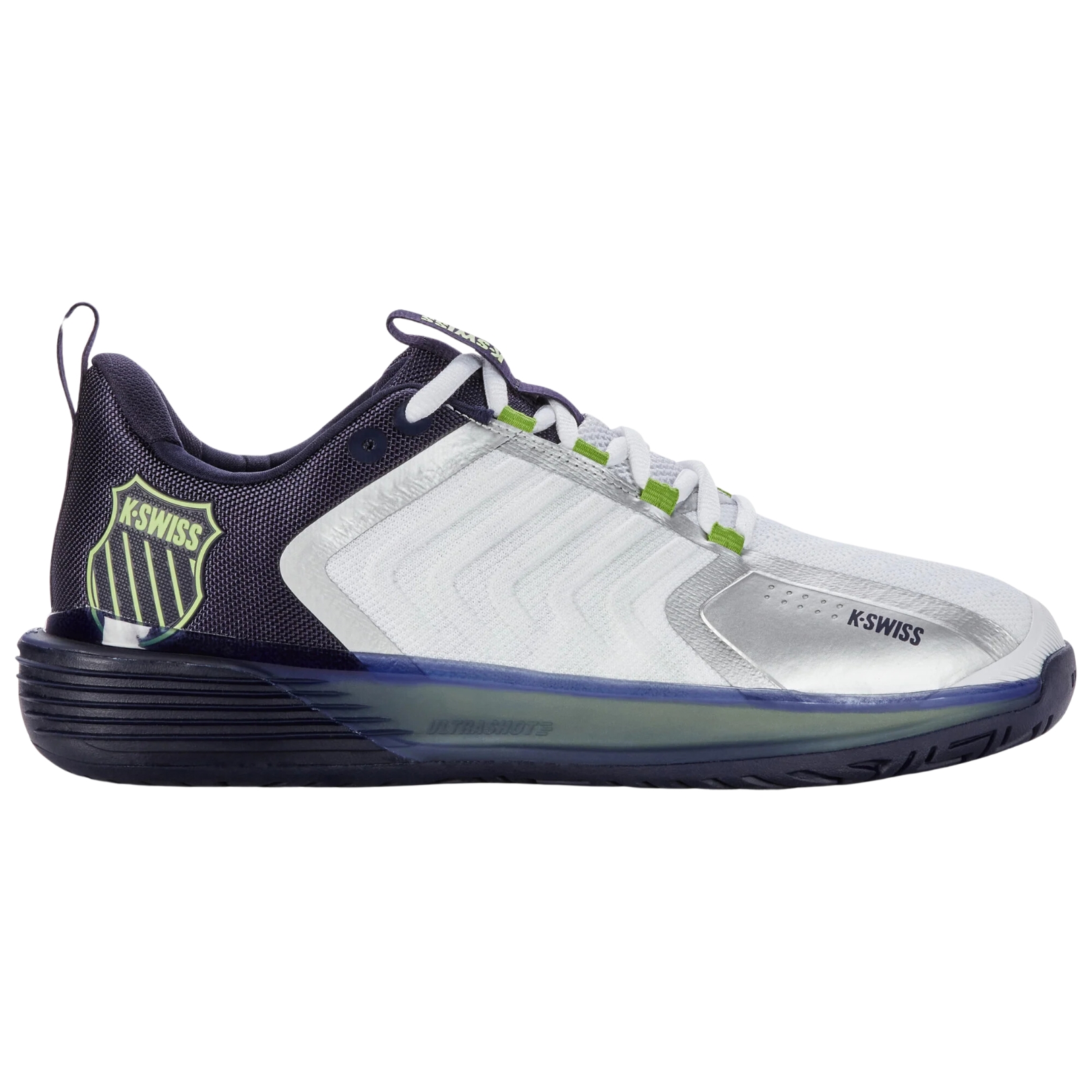 K-Swiss Ultrashot 3 White/Peacoat/Lime Green 6875