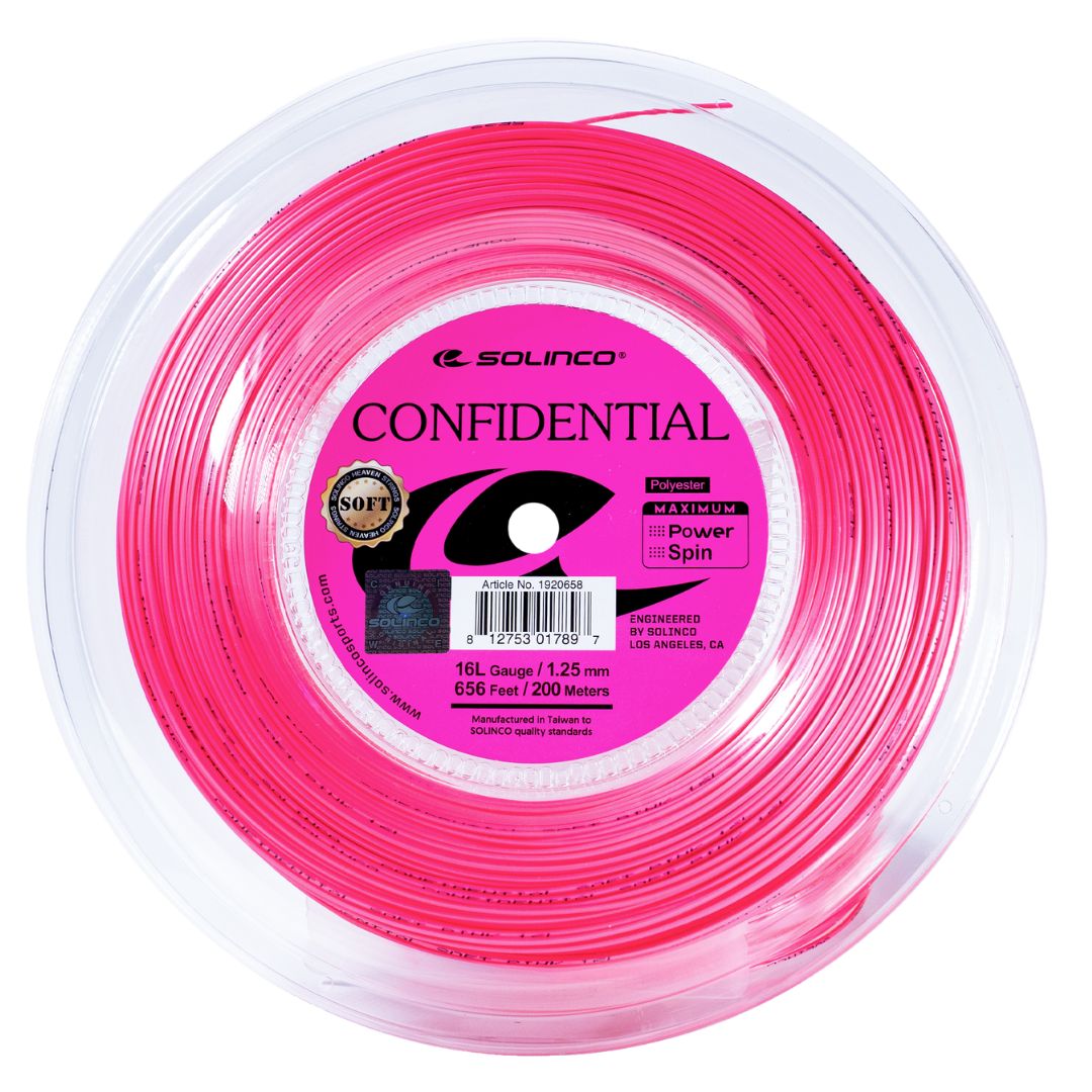 Solinco Confidential Soft 200M Electric Pink - Tennisstrenge
