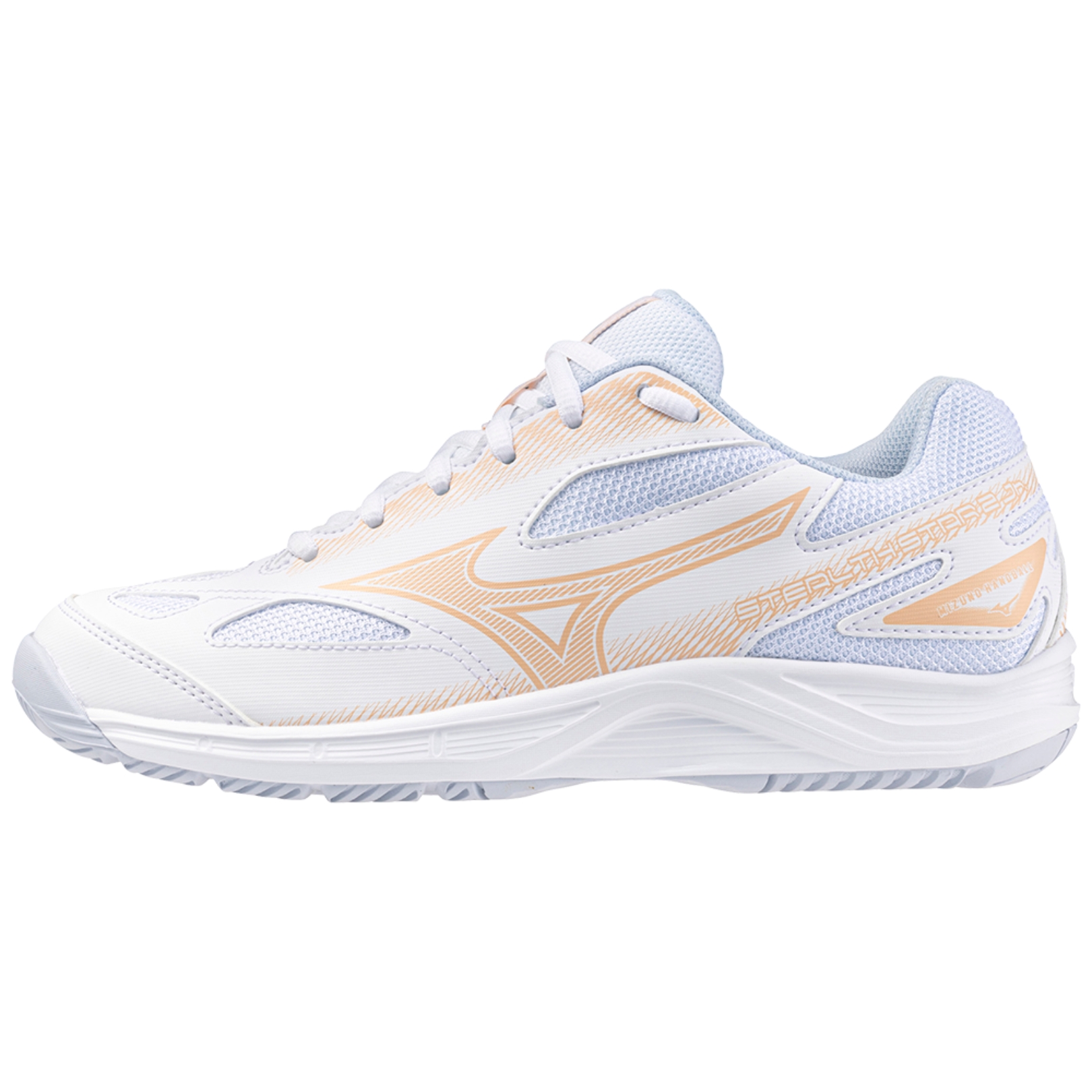 Mizuno Stealth Star 2 Junior White/Peach Parfait 4713