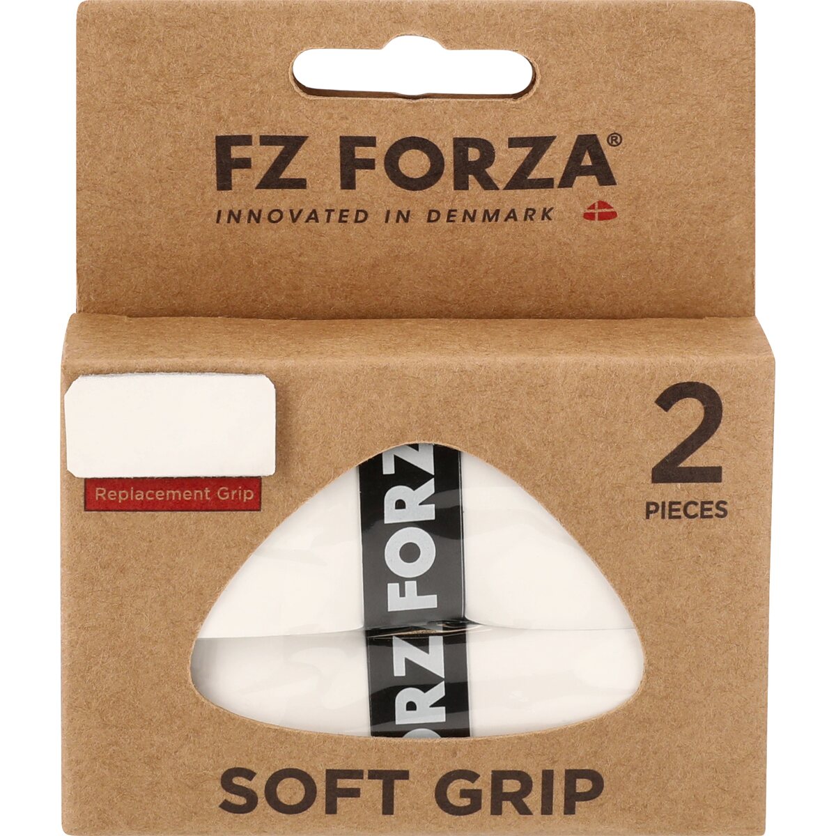Forza Soft Grip 2-Pack White - Badminton greb