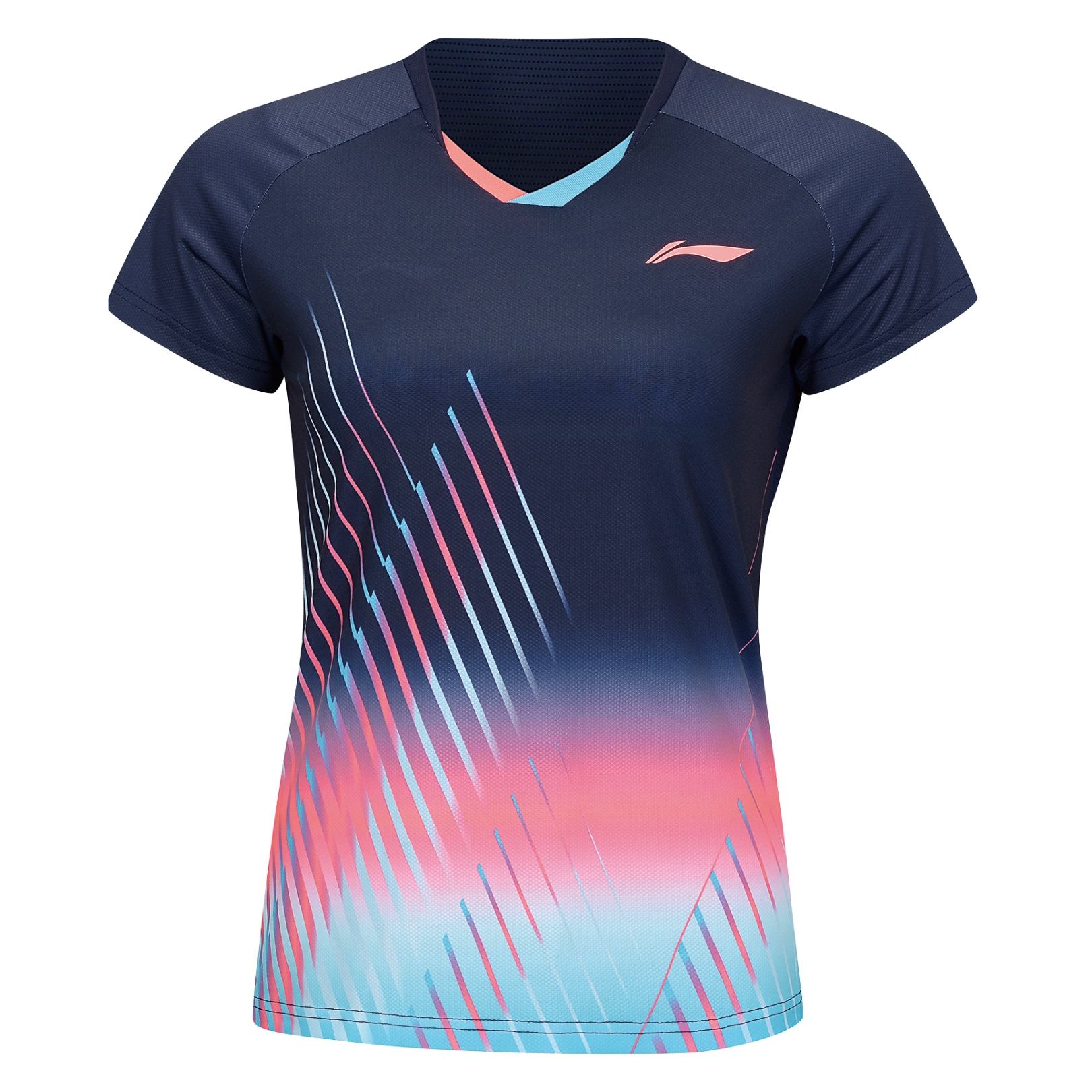 Li-Ning AAYU144-4 Nice Place Women T-shirt Dark Blue 2864