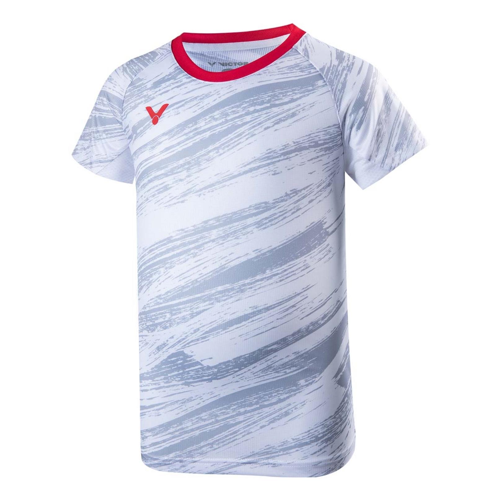 Victor Denmark Team Kids T-shirt 2022 White 7367