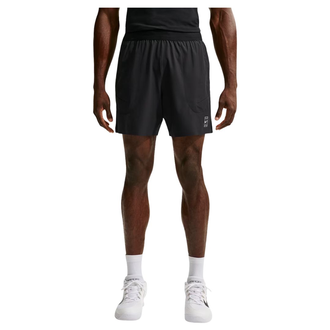 Nike Court Dri-FIT Advantage 6In - Herre Shorts - Sort - L