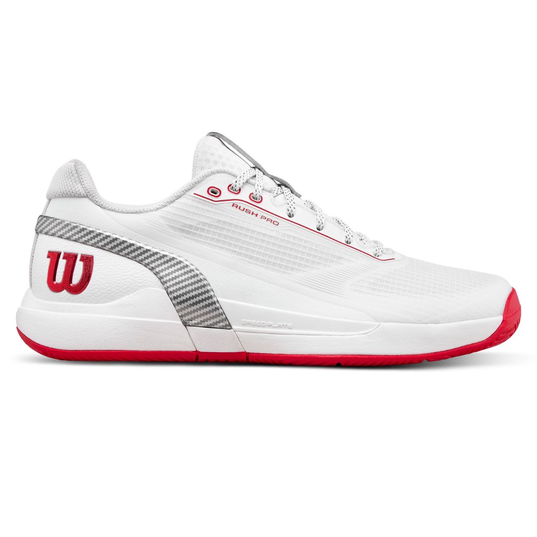 Wilson Rush Pro 5 CTC White/Wilson Red - Tennis sko