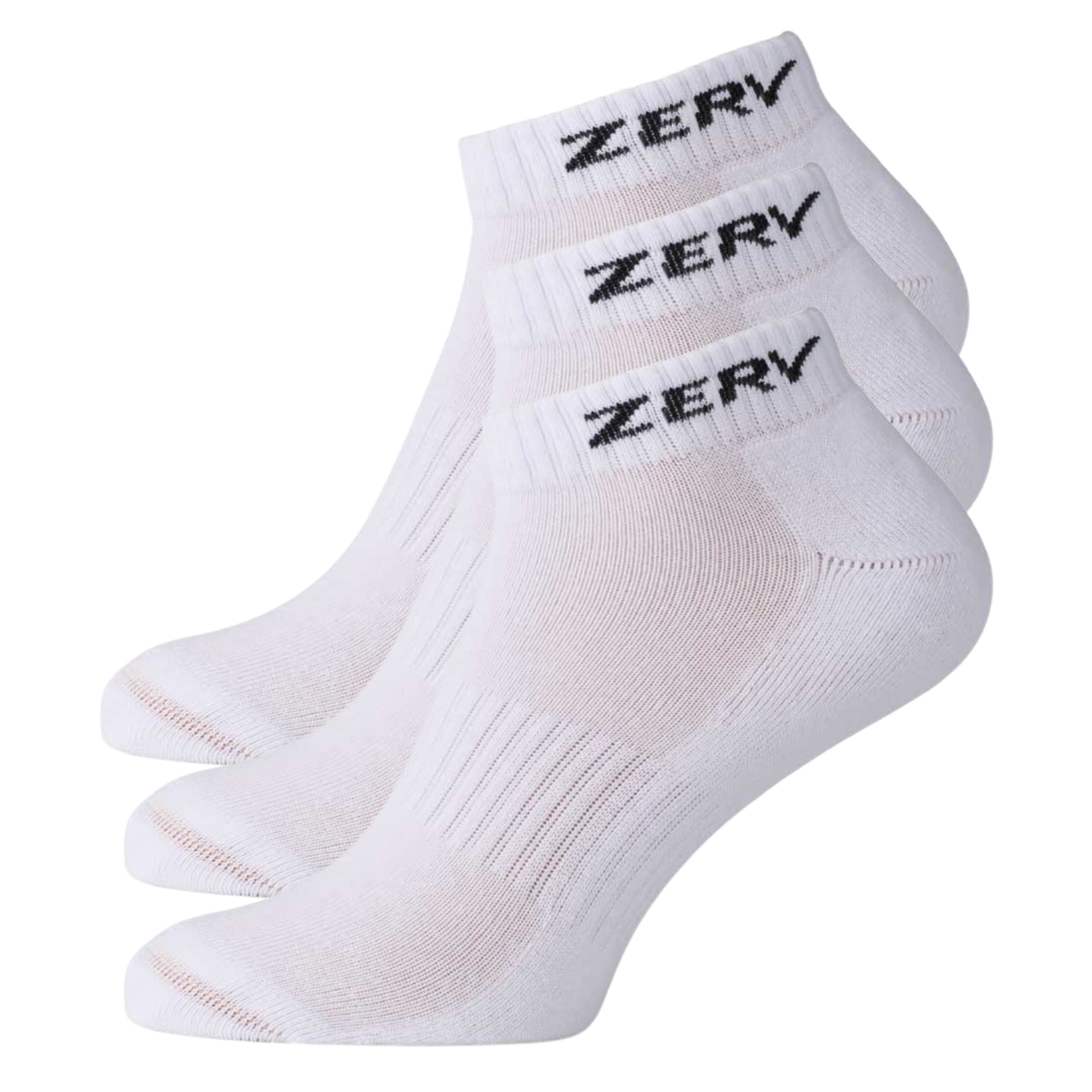 ZERV Performance Socks Short 3-pack White 4778